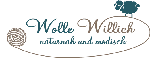 Logo von Wolle Willich, naturnah und modisch